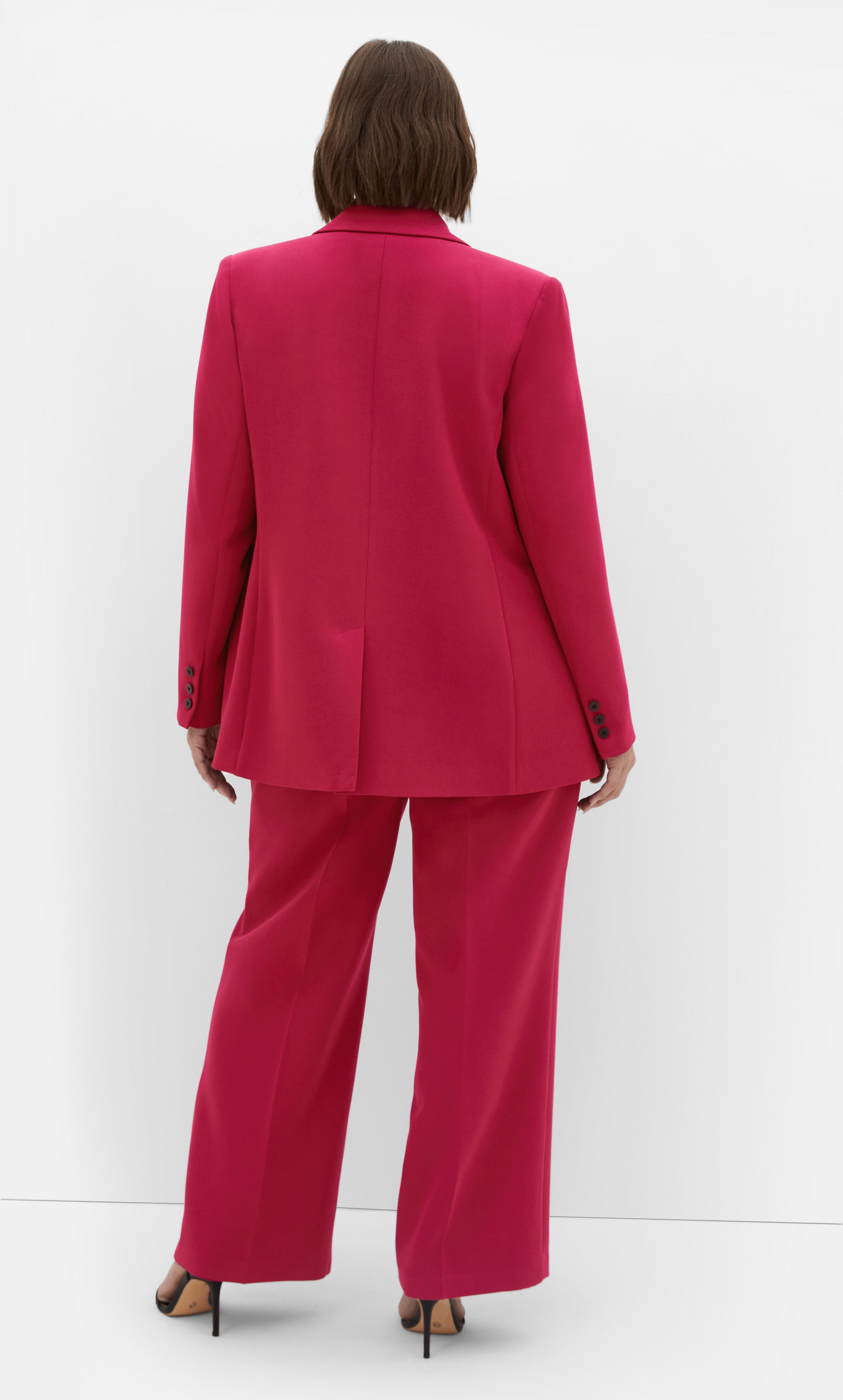 Oversized Alexis Blazer - deep rose, RED, alternate image number 1