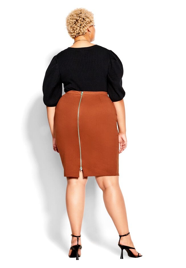 Midi Tube Skirt - ginger, ORANGE, alternate image number null