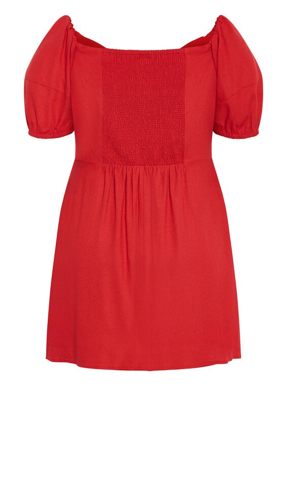 Macey Dress - red, RED, alternate image number null