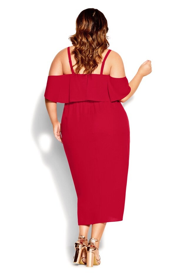 Va Va Voom Dress - scarlet, RED, alternate image number null