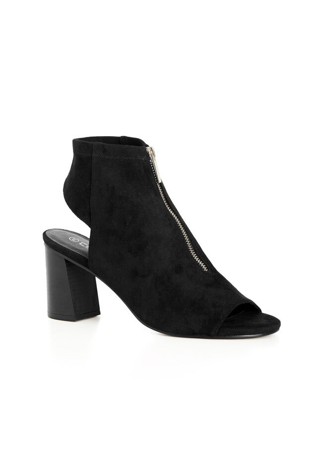 WIDE FIT Zip Zara Heel - black, BLACK, hi-res image number null