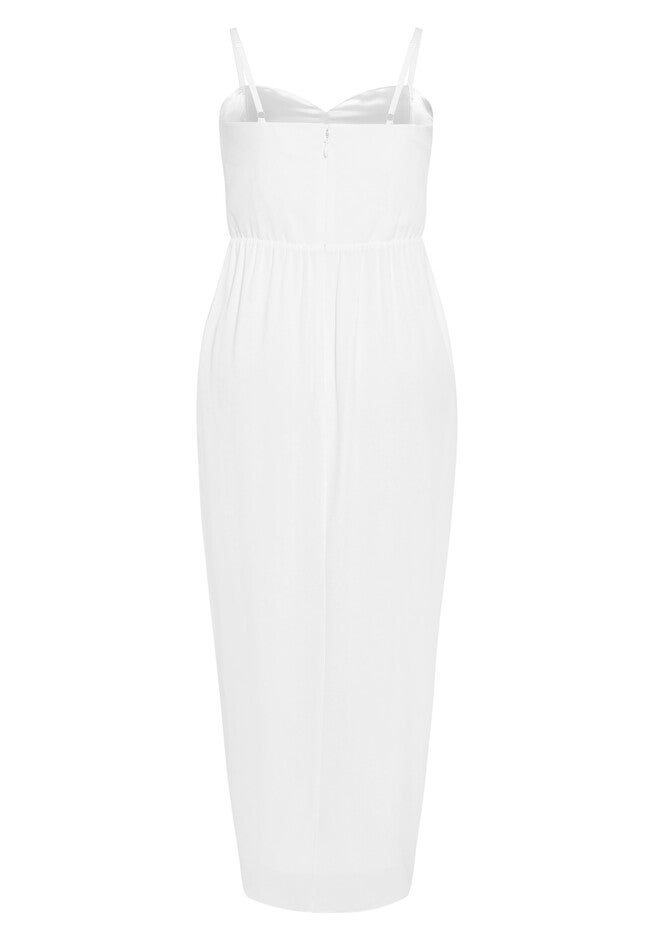 Sweet Drape Maxi Dress - ivory, WHITE, alternate image number 3
