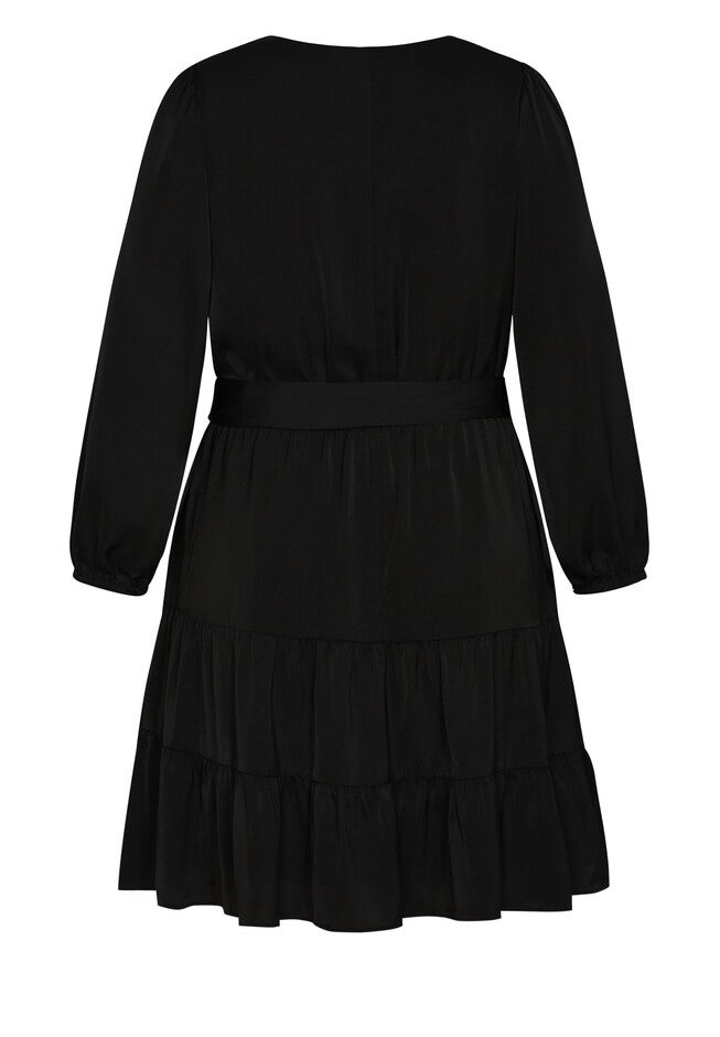 Pretty Tier Dress - black, BLACK, alternate image number null