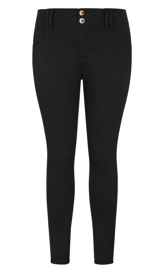 Asha Regular Skinny Jean - black, BLACK, alternate image number null