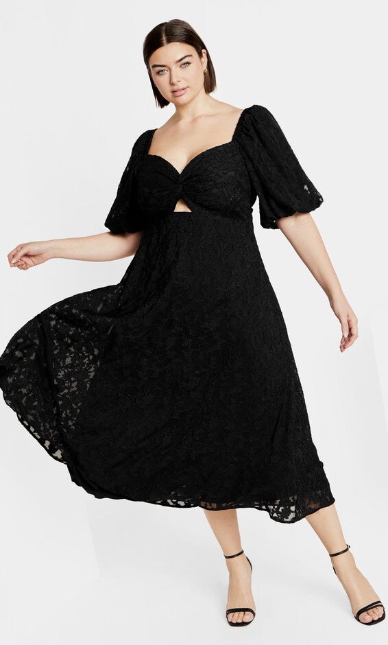 Inez Dress - black, BLACK, hi-res image number null