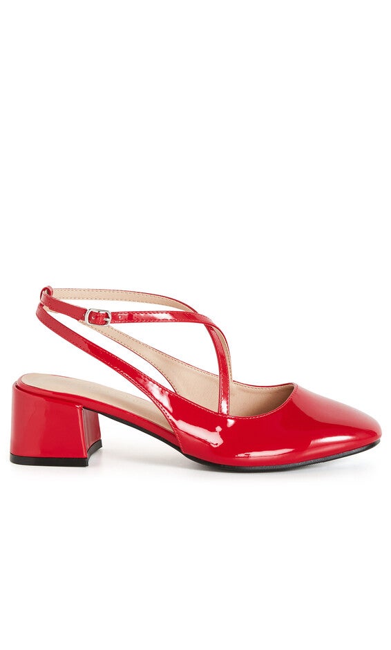 WIDE FIT Luna Heel - cherry red, RED, alternate image number 1