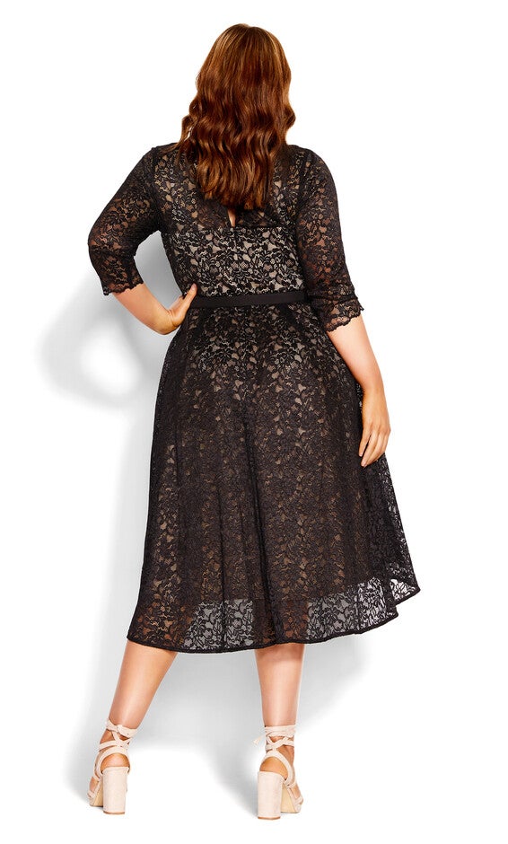 Lace Lover Dress - black, BLACK, alternate image number null
