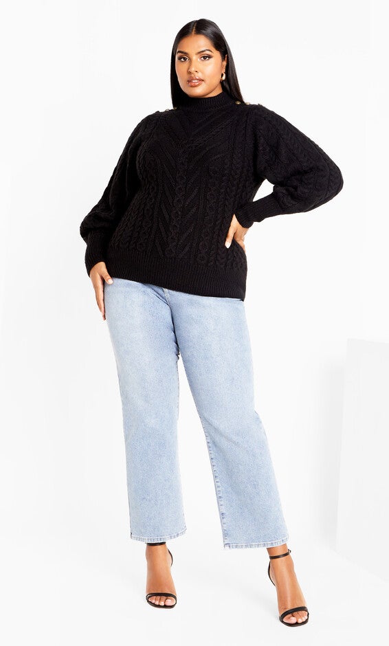 Saskia Sweater - black, BLACK, alternate image number null