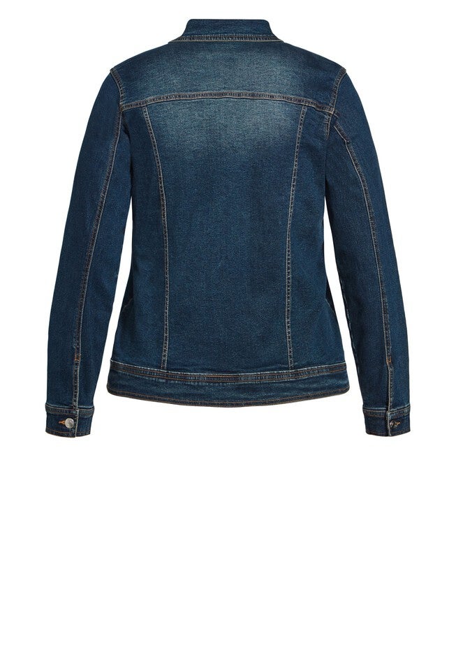 Denim Jacket, MID WASH, alternate image number null