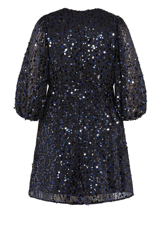 Scattered Glow Dress - royal purple, PURPLE, alternate image number null