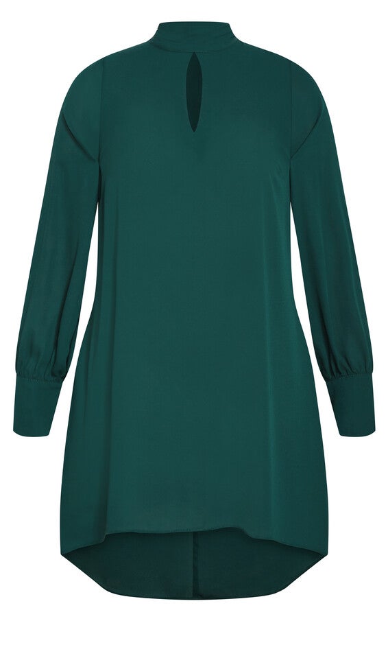 Neck Tie Tunic - alpine, GREEN, alternate image number null