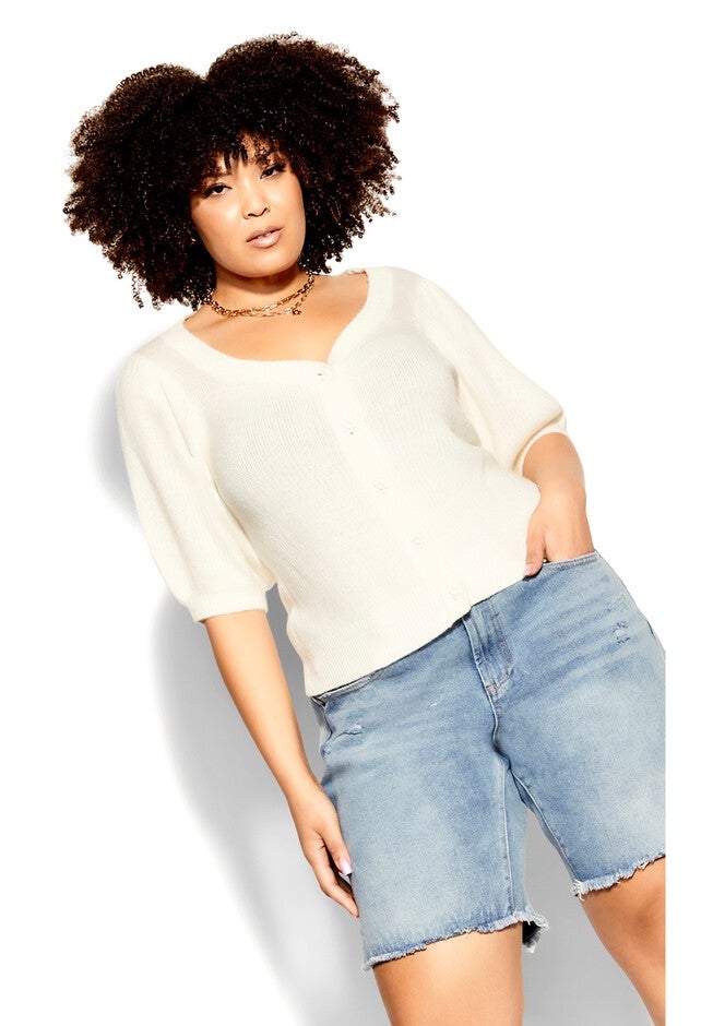 Isabella Cardigan - milk, WHITE, hi-res image number 0