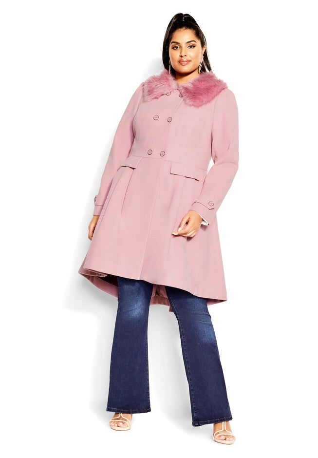 Grandiose Coat - blush, PINK, on-hover image number null