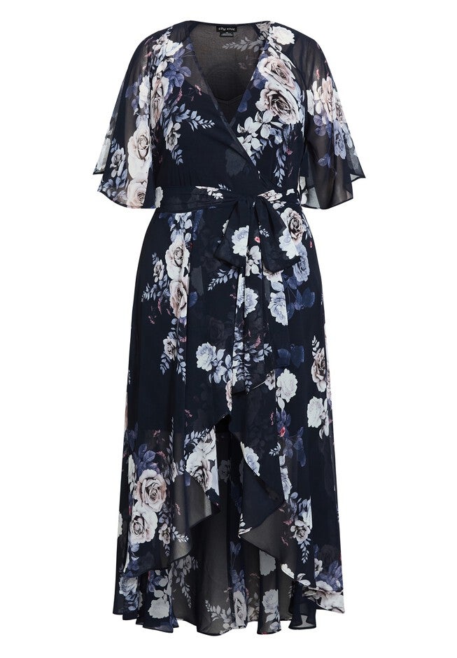 Sylvie Maxi Dress - navy, BLUE, alternate image number 2