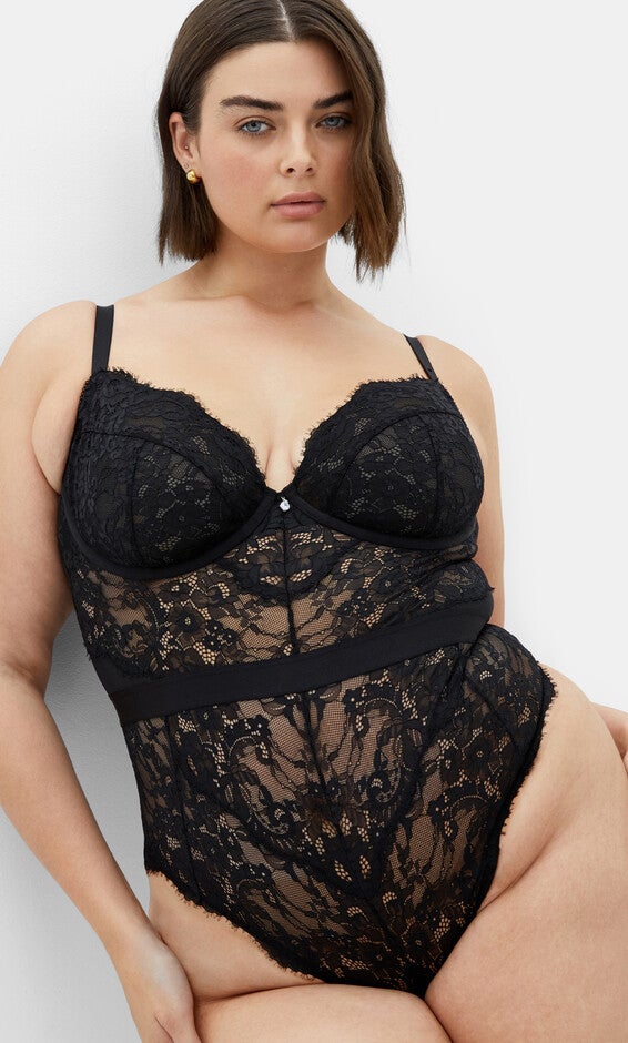 Josephine Bodysuit - black, BLACK, hi-res image number 0