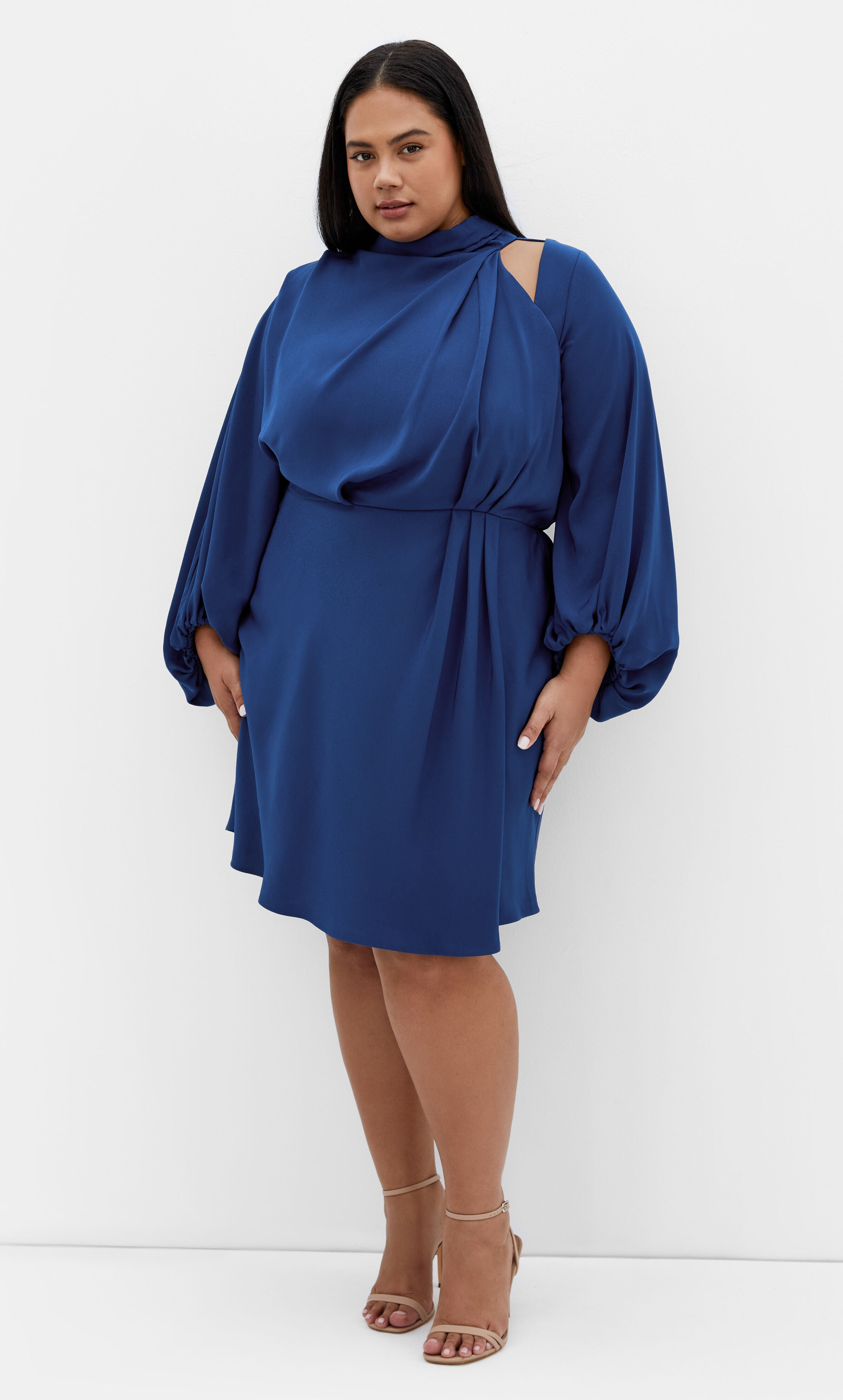 Jaylee Mini Dress - deep ocean, BLUE, alternate image number 3