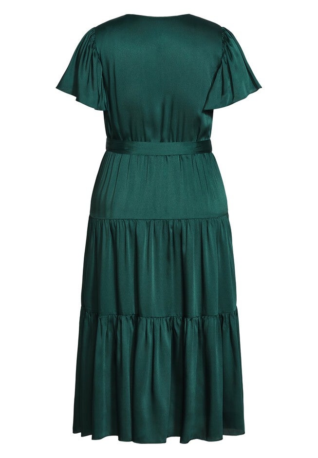 Tiered Sweetness Maxi Dress - emerald, GREEN, alternate image number null