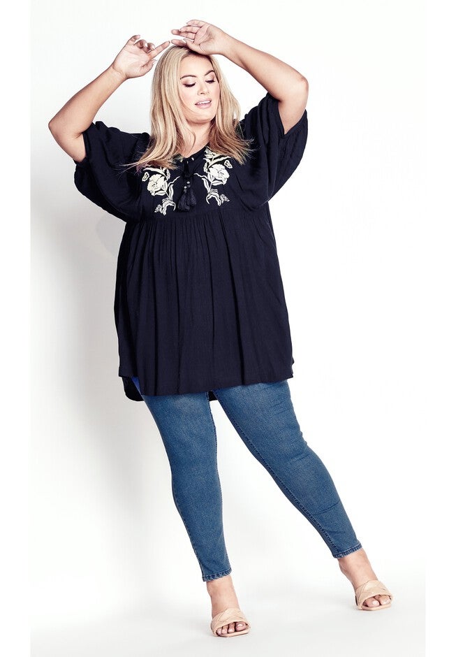 Jayda Skinny High Waist Jean, MID WASH, hi-res image number null