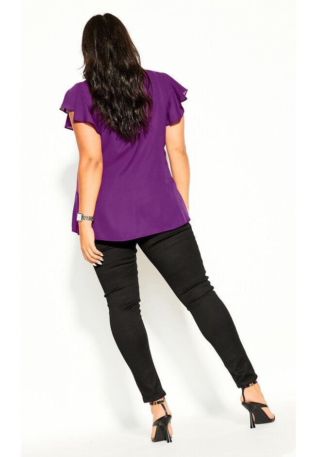 Zip Fling Top - purple, PURPLE, alternate image number 4