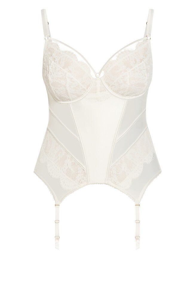 Delores Bustier - ivory, WHITE, alternate image number 3