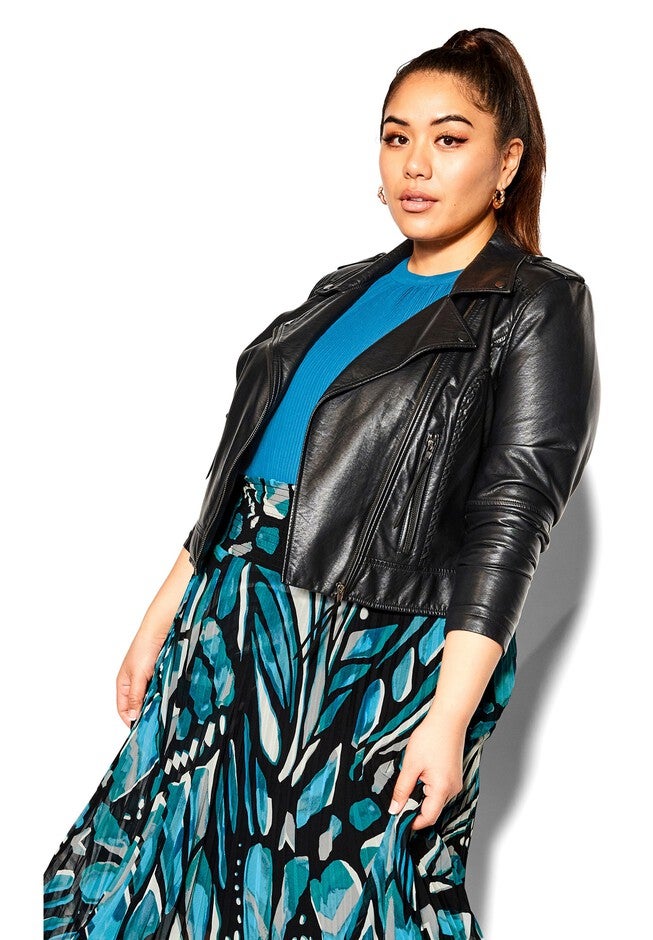 Sabrina Print Skirt - teal, GREEN, on-hover image number 1