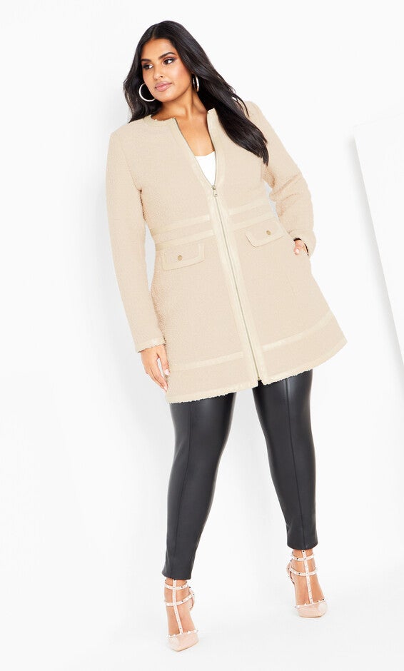 Winter Escape Coat - buff, BEIGE, alternate image number null