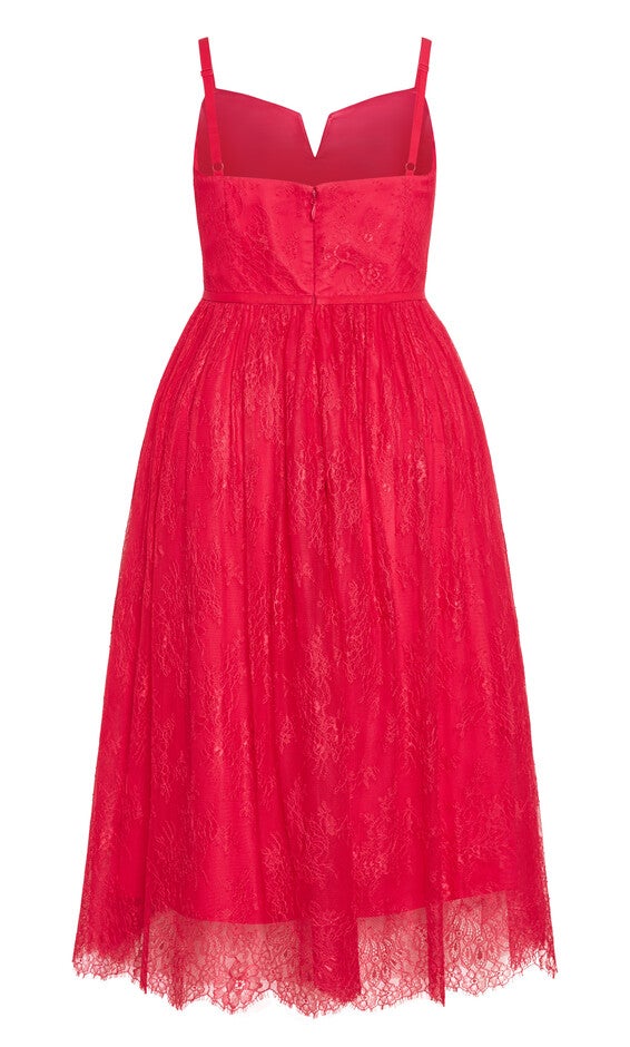 Serena Dress - lipstick pink, PINK, alternate image number null