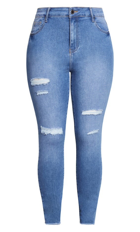 Asha Wild Rose Jean - blue, BLUE, alternate image number 3