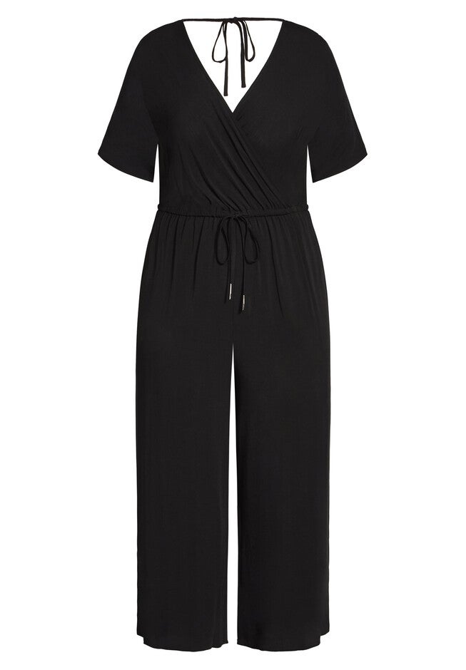 Palm Villa Jumpsuit - black, BLACK, alternate image number null
