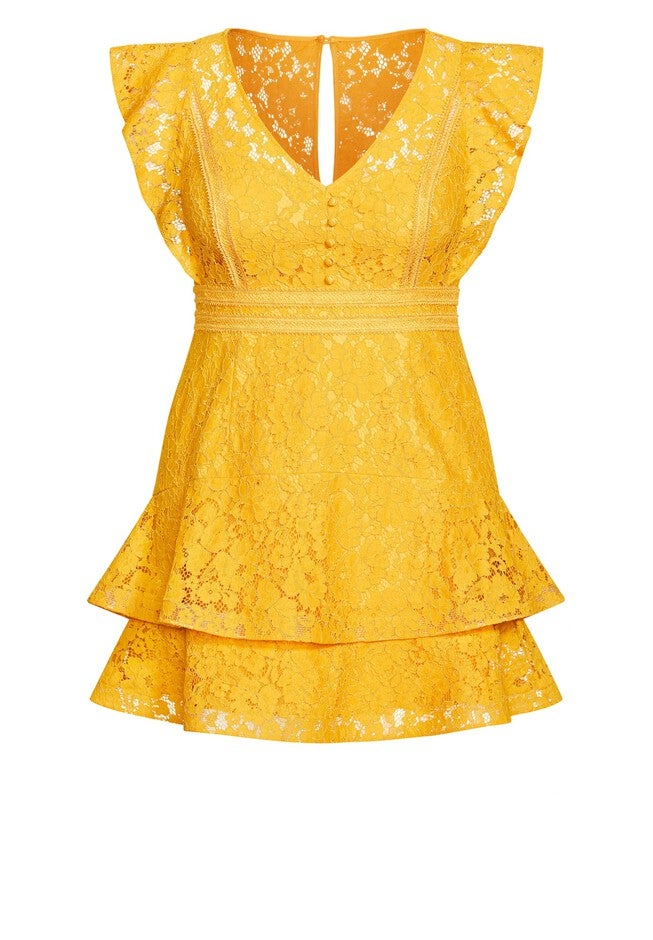 Sienna Dress - gold, YELLOW, alternate image number 3