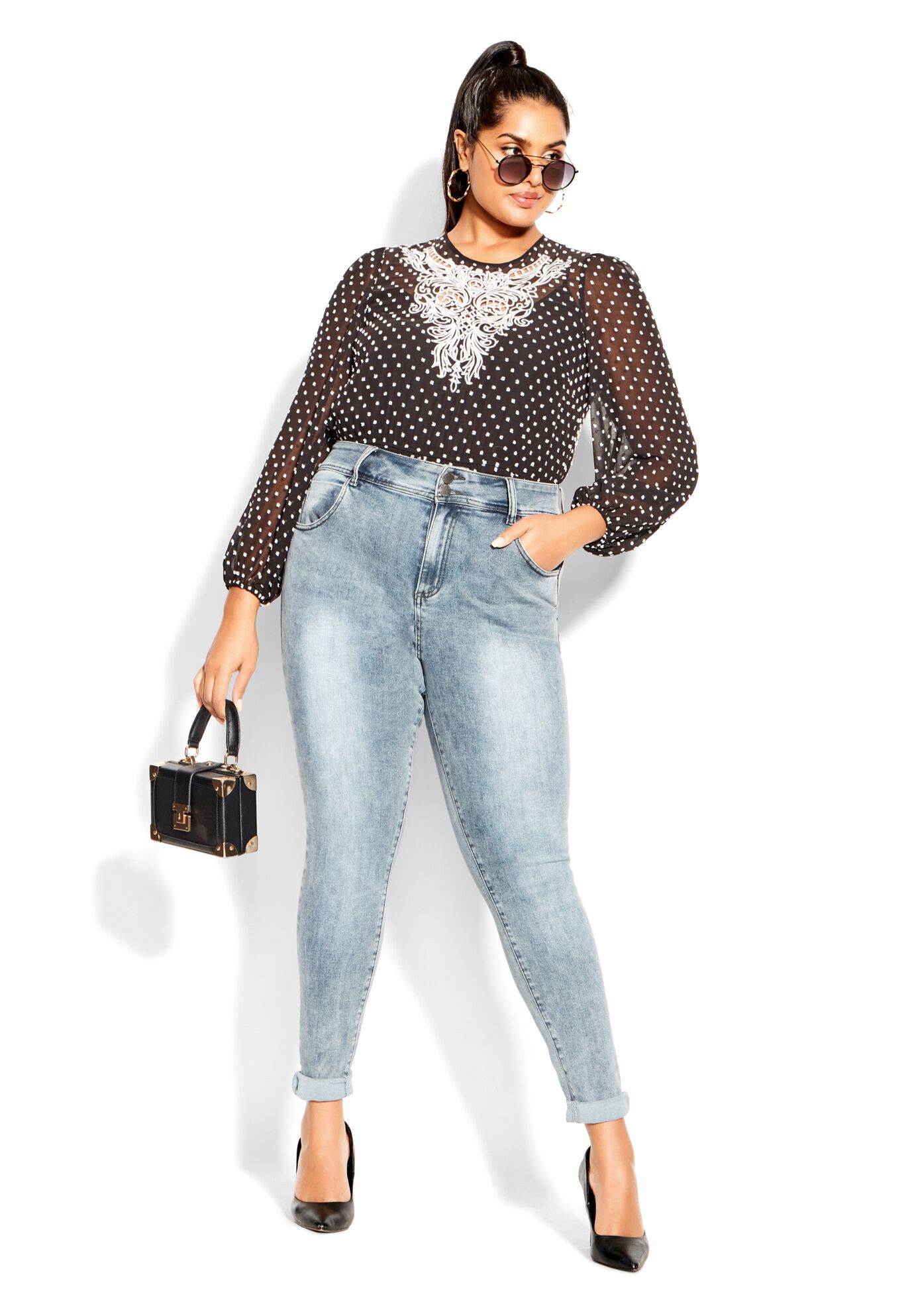 Verity Top - black, BLACK, on-hover image number 1