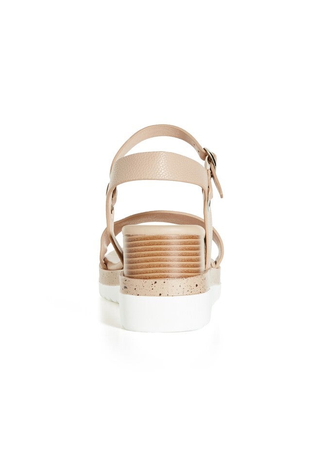 WIDE FIT Wild Side Wedge - beige, BEIGE, alternate image number null