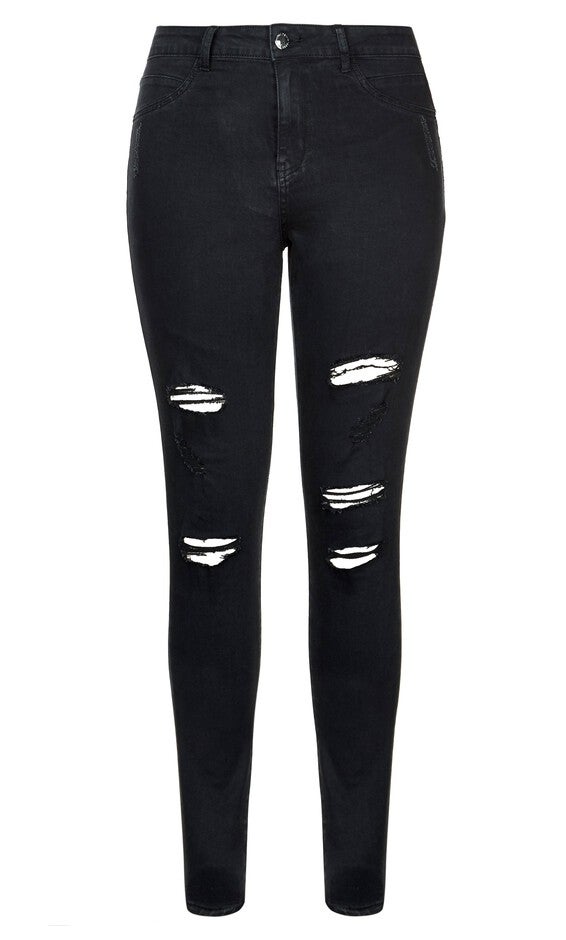 Rock N Roll Skinny Jean - black, BLACK, alternate image number 4