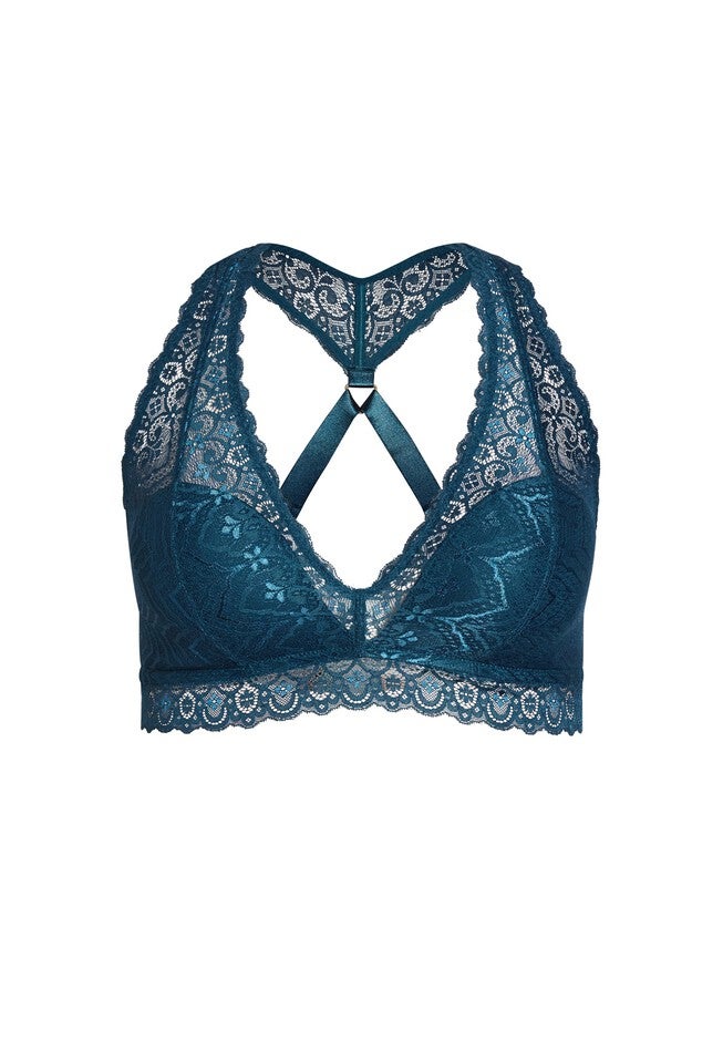 Racer Back Bralette - poseidon, BLUE, alternate image number 2