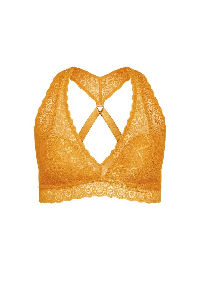 Racer Back Bralette - marigold, ORANGE, alternate image number 2