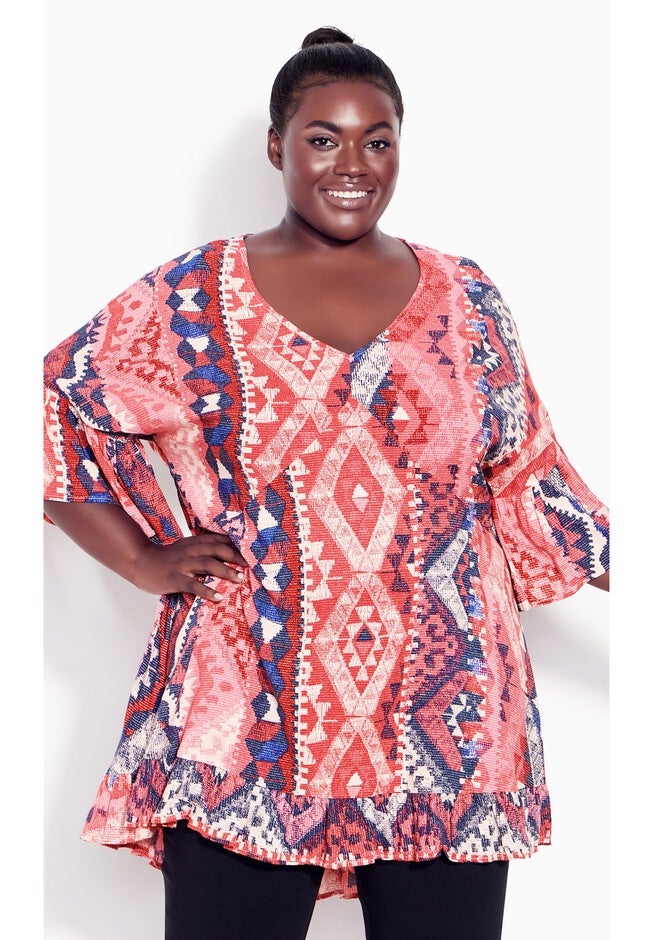 Harper Print Tunic, BANDANA, alternate image number null
