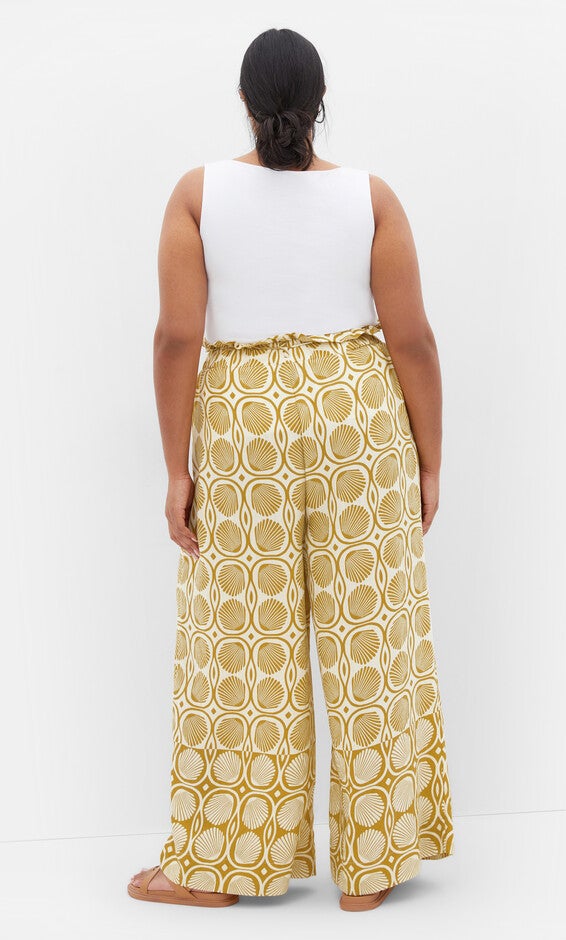Eva Print Pant - print, YELLOW, alternate image number null