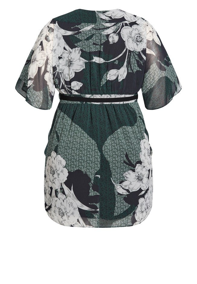 Wrap Precious Dress - jade, GREEN, alternate image number 4