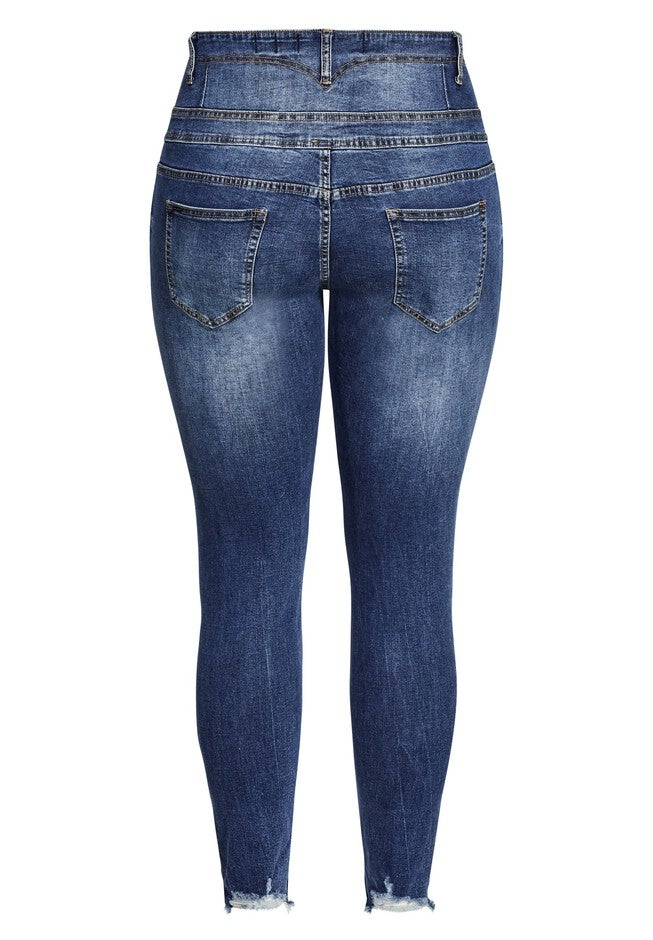 Harley Rip Vibes Corset Jean - denim, BLUE, alternate image number 4