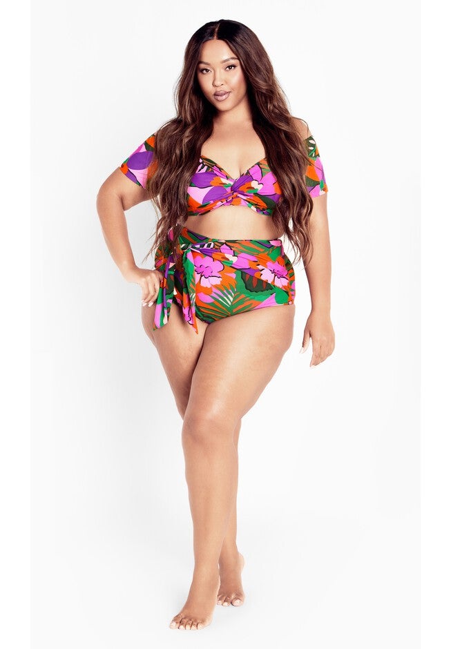 Sicilia Underwire Print Bikini Top - fuchsia, PINK, on-hover image number 1