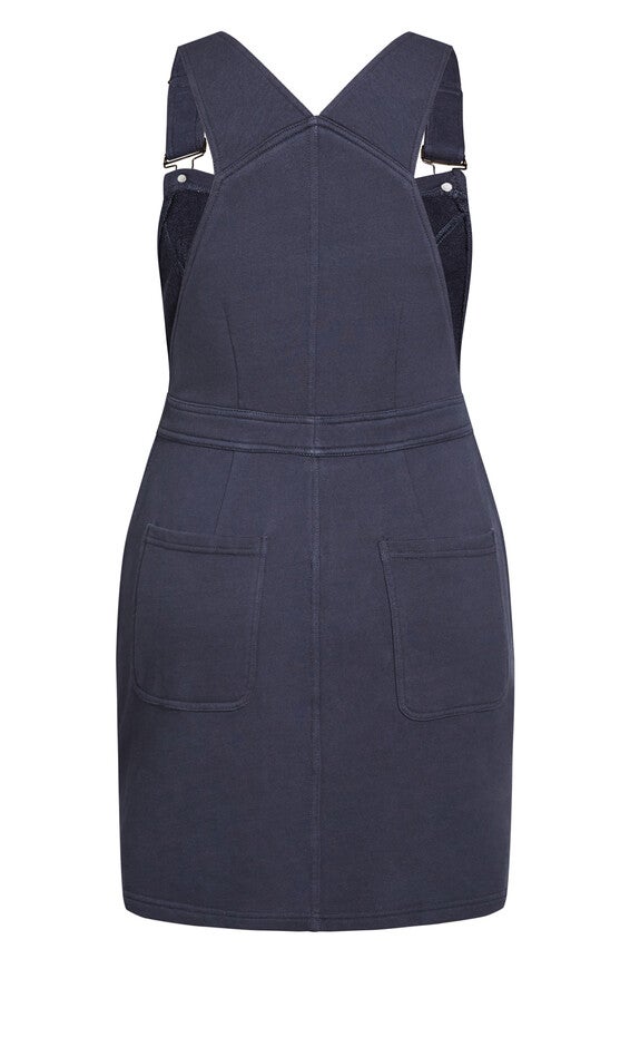 Soft Pinafore Dress - steel, GREY, alternate image number 5