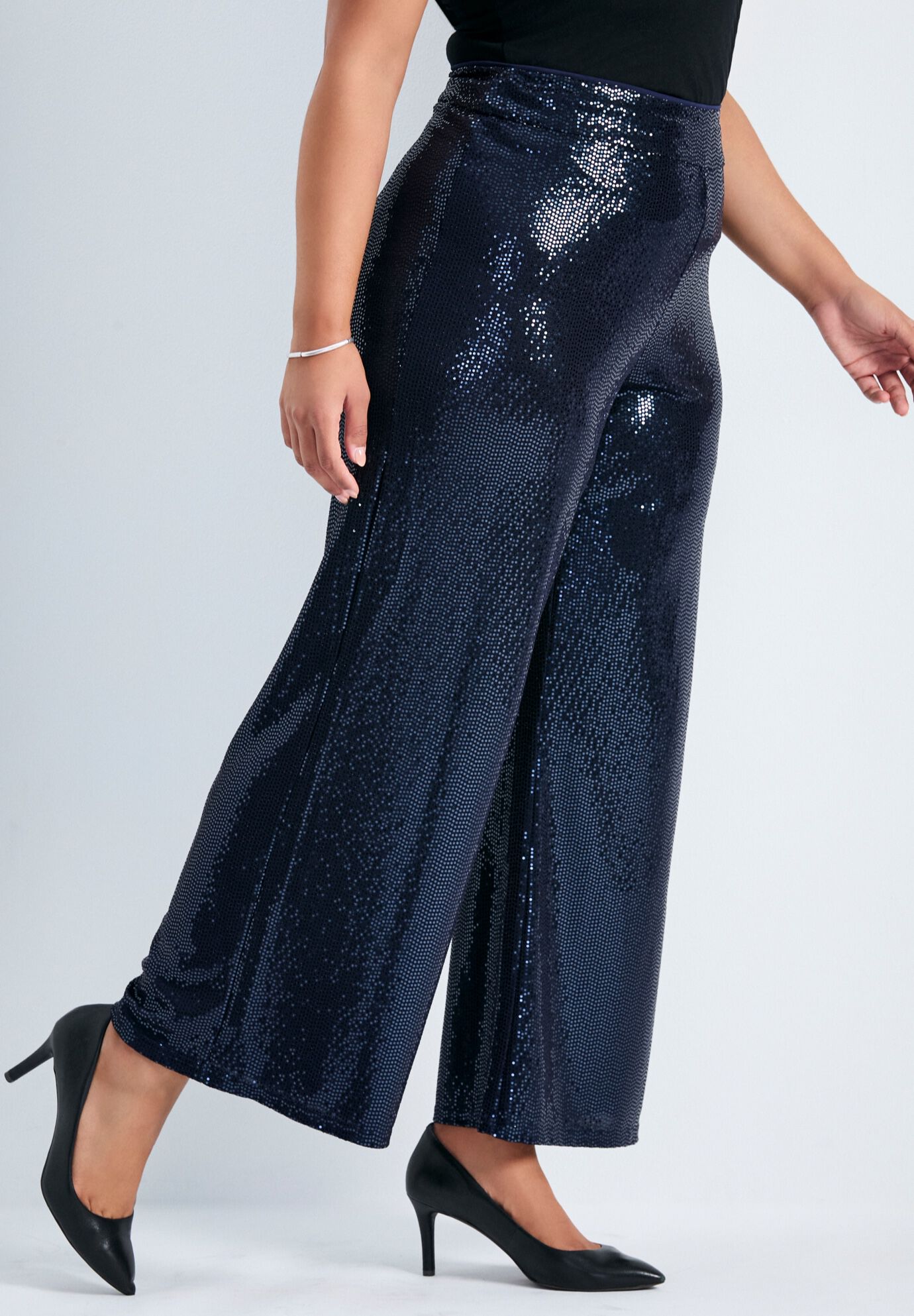 Sequin wide leg pants shop