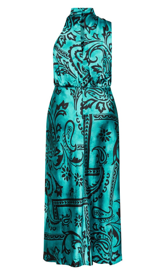 Perri Print Dress - peacock, GREEN, alternate image number null