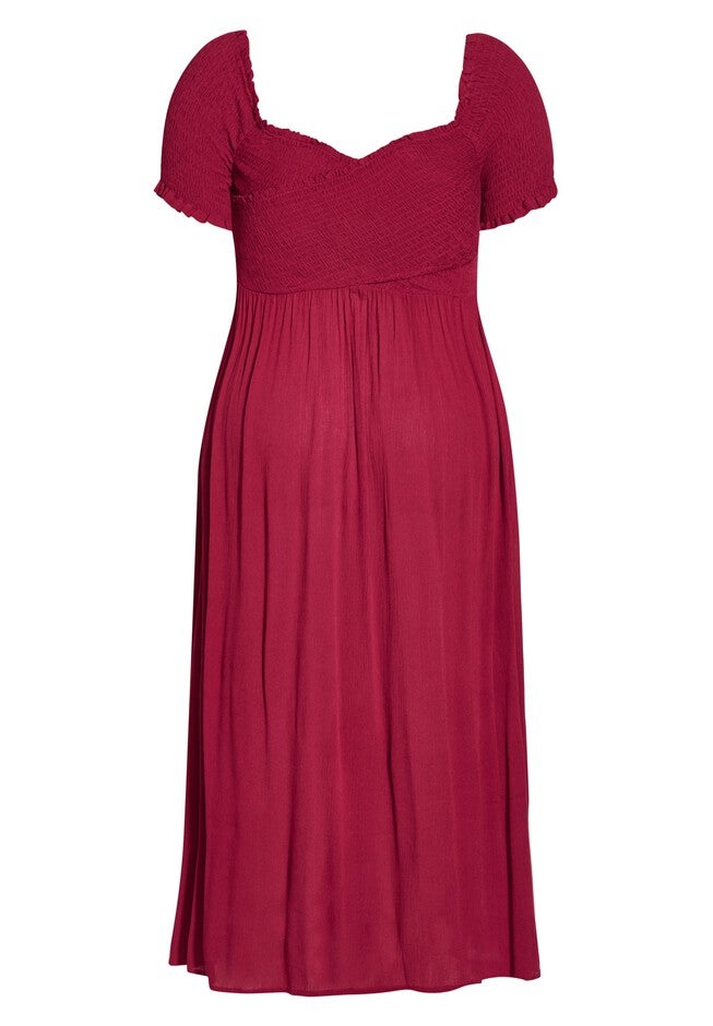 Island Detail Dress - rhubarb, RED, alternate image number null