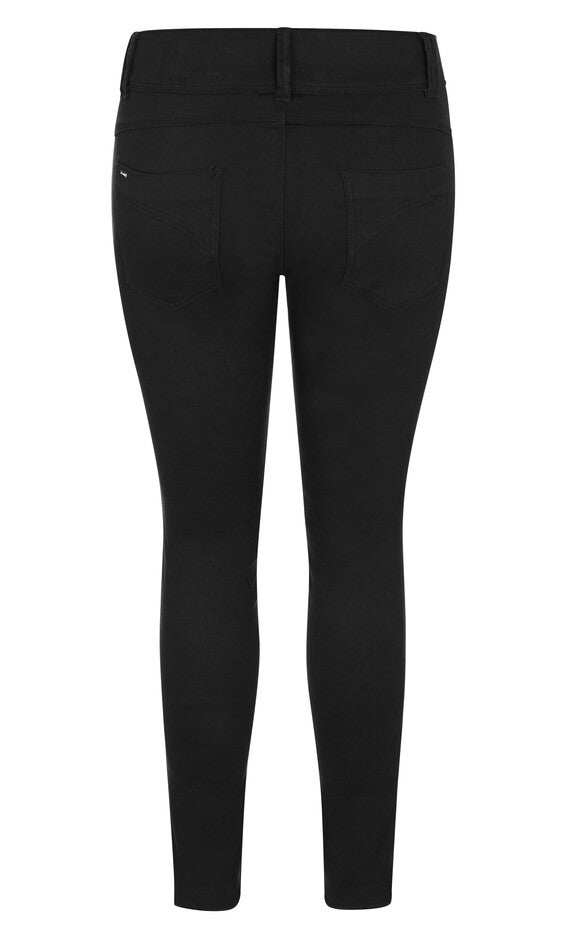 Asha Regular Skinny Jean - black, BLACK, alternate image number null