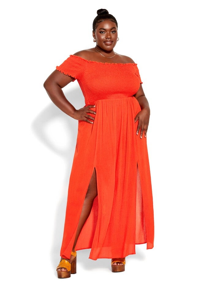 Summer Passion Maxi Dress - tigerlily, ORANGE, hi-res image number 0