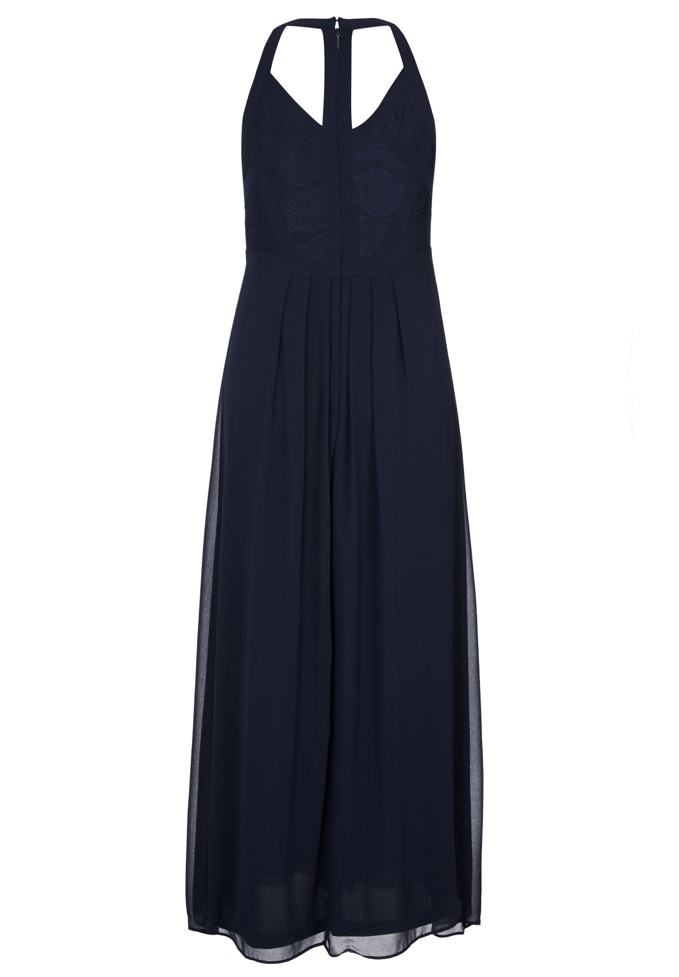 Paneled Bodice Maxi Dress navy Avenue