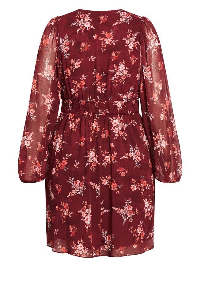 Tallulah Dress - port, RED, alternate image number 5