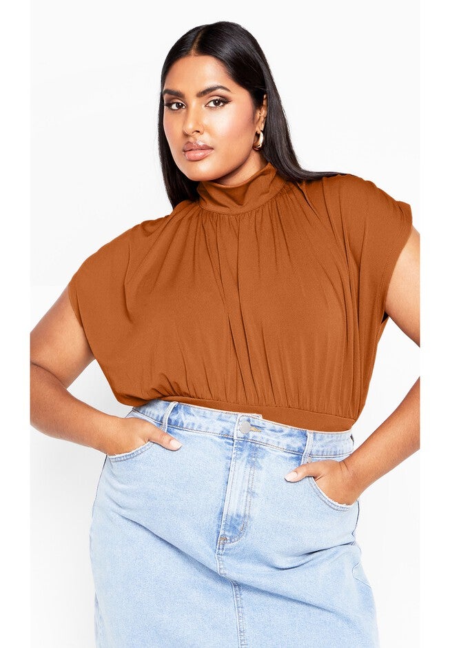 Kay Top - gingerbread, BROWN, hi-res image number 0
