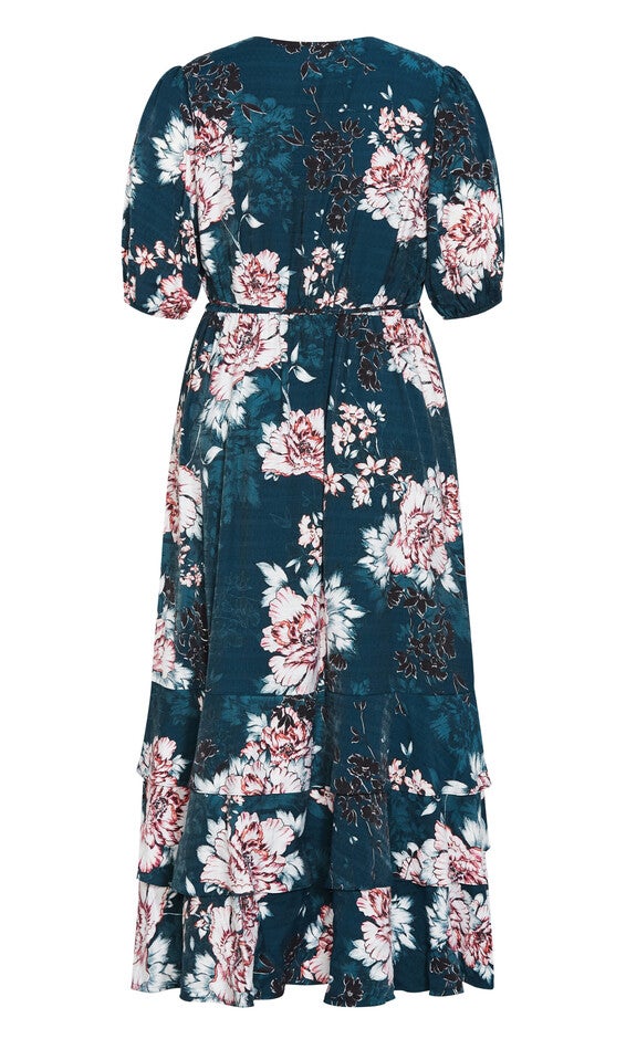 Bea Floral Dress - jade, GREEN, alternate image number null